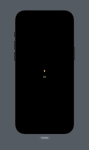 A live bitcoin price tracker implemented in SwiftUI and shown in a iOS simulator